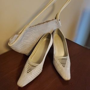 Shoes size 9M and handbag